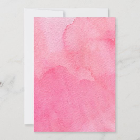 Lief klein meisje roze ballon eucalyptus olifant kaart (Achterkant)