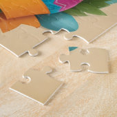 Lief klein paaskonijn gepersonaliseerd Kinder Legpuzzel (Zijkant)