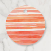 Lief klein perzik baby shower dank je wel voor bedankjes labels (Achterkant)