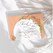 Lief klein perzik Baby shower dank u Kaart