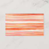 Lief klein perzik baby shower luier loterij informatiekaartje (Achterkant)