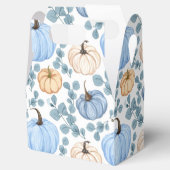 Lief klein pompoen baby shower bedankdoosjes (Geopend)