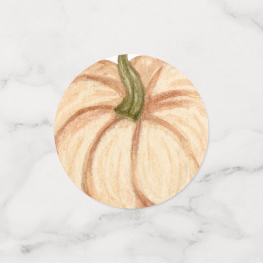 Lief klein pompoen baby shower confetti (Kleine voorkant)