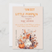 Lief klein pompoen Baby shower Kaart (Voorkant)