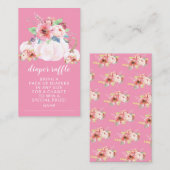 Lief Klein Pompoen Baby shower Luier Raffle Informatiekaartje (Voorkant / Achterkant)