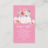 Lief Klein Pompoen Baby shower Luier Raffle Informatiekaartje (Voorkant)