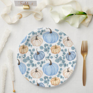Lief klein pompoen baby shower Papier Borden Papieren Bordje