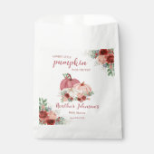 Lief klein pompoen herfst Baby shower Bedankzakje (Voorkant)