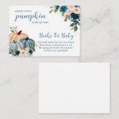 Lief klein pompoen herfst Baby shower Informatiekaartje (Voorkant / Achterkant)