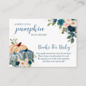 Lief klein pompoen herfst Baby shower Informatiekaartje (Voorkant)