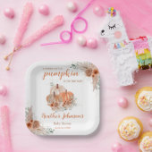 Lief klein pompoen herfst Baby shower Papieren Bordje (Feest)