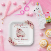 Lief klein pompoen herfst Baby shower Papieren Bordje (Feest)