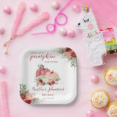 Lief klein pompoen herfst Baby shower Papieren Bordje (Feest)