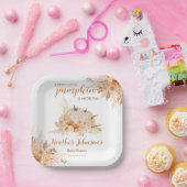 Lief klein pompoen herfst Baby shower Papieren Bordje (Feest)