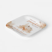 Lief klein pompoen herfst Baby shower Papieren Bordje (Gebogen)