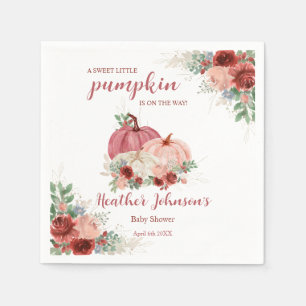 Lief klein pompoen herfst Baby shower Servet
