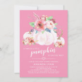 Lief klein pompoen meisjes Baby shower Kaart (Voorkant)