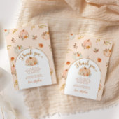 Lief klein pompoen verjaardag dank u kaart