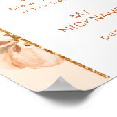 Lief klein pompoen verjaardagsfeestje mijlpaal poster (Hoek)