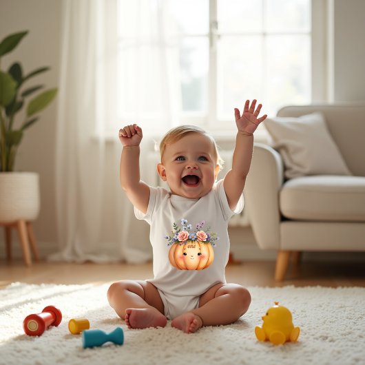 Lief Klein Pompoentje 1e Verjaardagsfeestje Romper