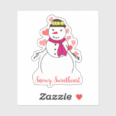 Lief Klein Sneeuwmeisje Sticker (Vel)