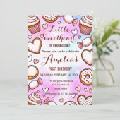 Lief klein Valentijns verjaardagsuitnodiging Feestdagenkaart (Staand voorkant)