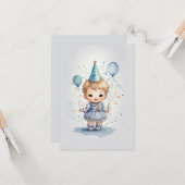 Lief klein verjaardagswensen Kaart (Voorkant / Achterkant in situ)