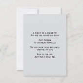 Lief klein verjaardagswensen Kaart (Achterkant)