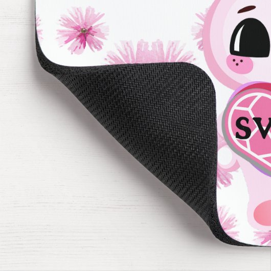 lief klein wit konijn muismat (Hoek)