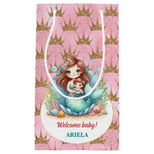 Lief klein zeemeermin Baby Cadeauzakje (Voorkant)