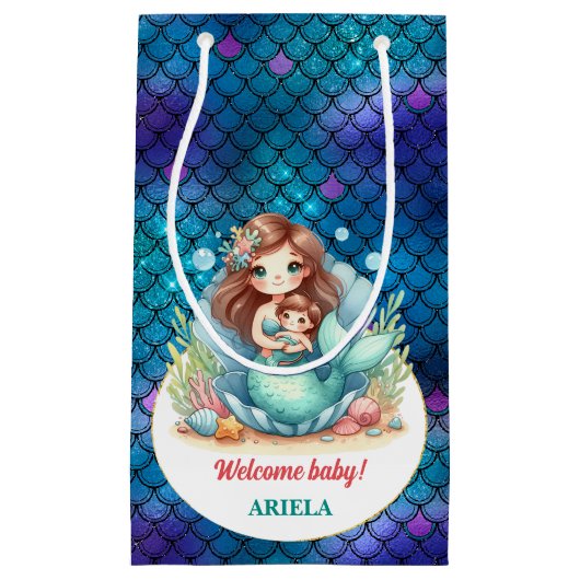 Lief klein zeemeermin Baby Cadeauzakje (Voorkant)