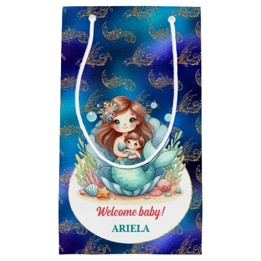 Lief klein zeemeermin Baby Cadeauzakje (Voorkant)
