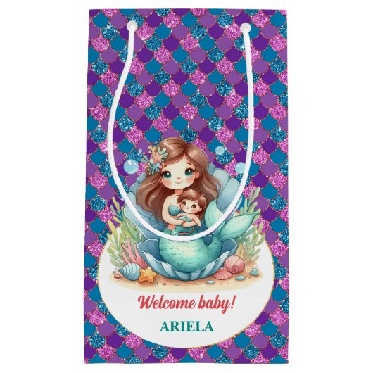 Lief klein zeemeermin Baby Cadeauzakje (Voorkant)