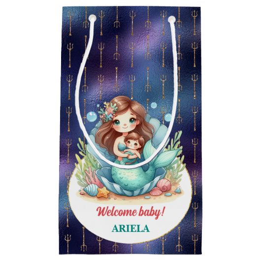 Lief klein zeemeermin Baby Cadeauzakje (Voorkant)