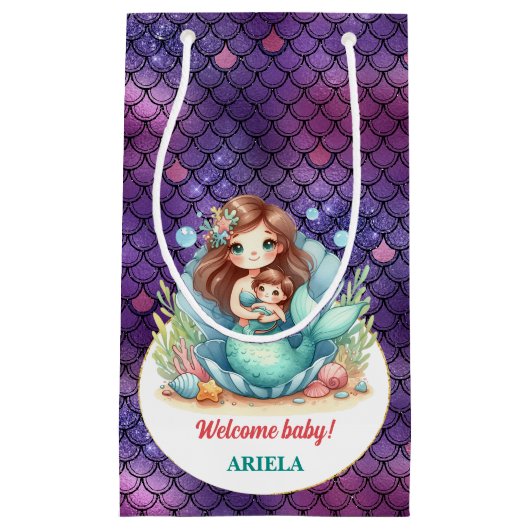 Lief klein zeemeermin Baby Cadeauzakje (Voorkant)
