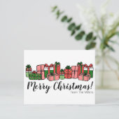 Lief Kleurig Kerstfeest Feestdagenkaart (Staand voorkant)