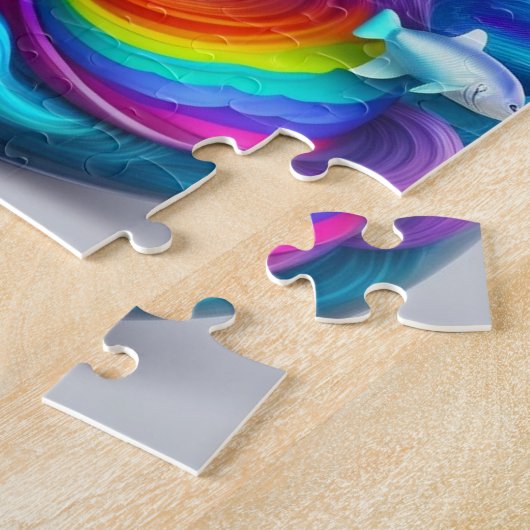 Lief Kleurrijk Kleurrijk Klein Klein Schattige Zee Legpuzzel (Zijkant)