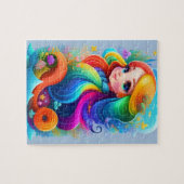 Lief Kleurrijk Kleurrijk Klein Klein Schattige Zee Legpuzzel (Horizontaal)