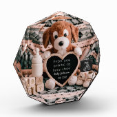 Lief knuffelbare puppy zwangerschapsaankondiging  fotoblokken (Links)