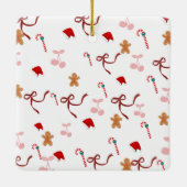 Lief Koket Lint Kerst Ornament (Achterkant)