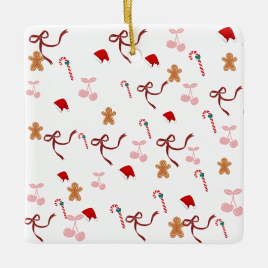 Lief Koket Lint Kerst Ornament (Voorkant)