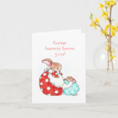 Lief Konijn Kaart (Gele Bloem)