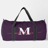 Lief Konijn Mops Kat Aangepast Monogram Script Naa Plunjezak (Voorkant)