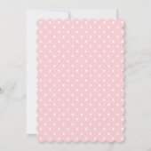 Lief konijn op de weg Baby meisje douche sprinkle Kaart (Achterkant)