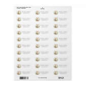 Lief Konijn Pasen Bloemig Retouradres Label (Full Sheet)