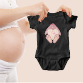 Lief Konijntje Roze Met Hart Romper