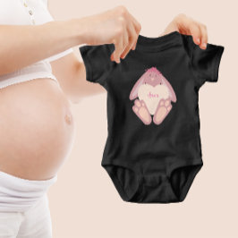 Lief Konijntje Roze Met Hart Romper