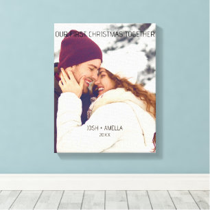 Lief Koppel Aangepaste Foto Canvas Afdruk