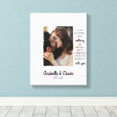 Lief Koppel Aangepaste Foto Canvas Afdruk (Insitu (Houten vloer))