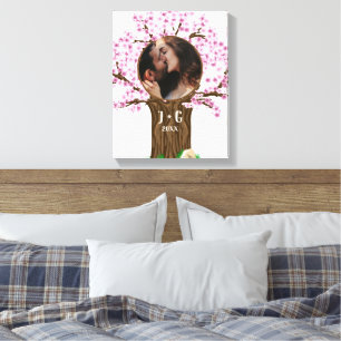 Lief Koppel Aangepaste Foto Canvas Afdruk